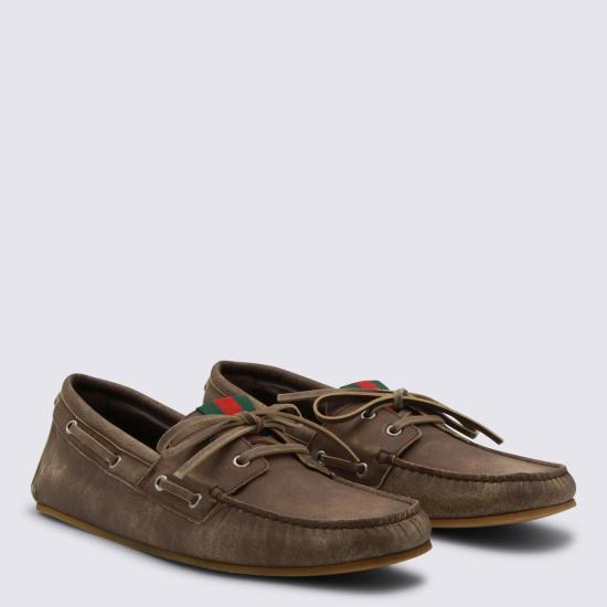 26SS 구찌 보트 슈즈 860008 AAF592273 WASHED BROWN - GUCCI