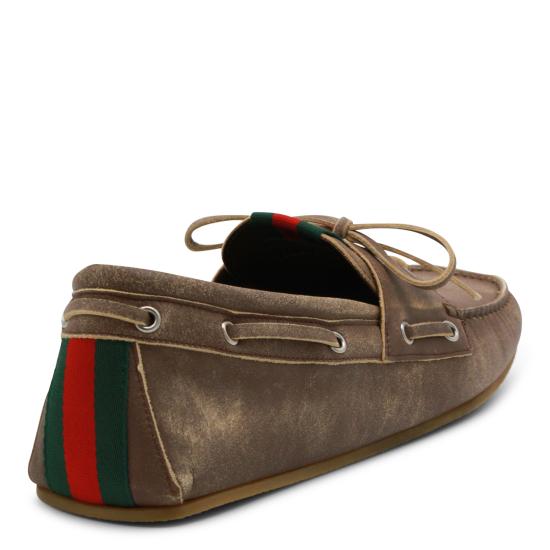 26SS 구찌 보트 슈즈 860008 AAF592273 WASHED BROWN - GUCCI