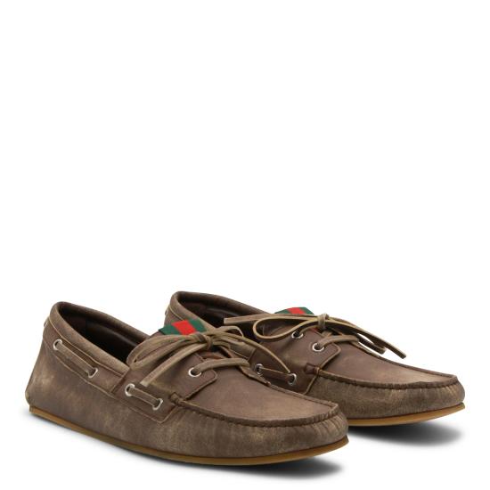 26SS 구찌 보트 슈즈 860008 AAF592273 WASHED BROWN - GUCCI