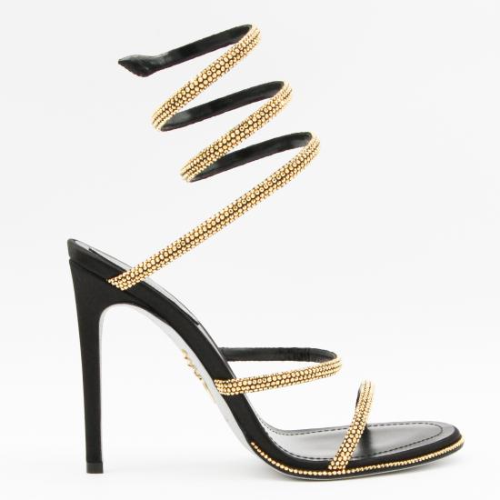 26FW 르네 카오빌라 샌들 C12538105 R001V284 GOLD BLACK - RENE CAOVILLA