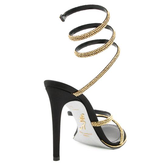 26FW 르네 카오빌라 샌들 C12538105 R001V284 GOLD BLACK - RENE CAOVILLA