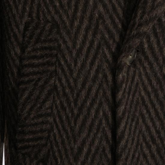 25FW 헤보 코트 SANTACESAREAQ I7203144 GREY BLACK - HEVO