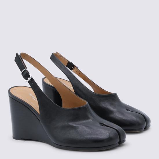 26SS 마르지엘라 타비 웨지 슬링백 S58WP0296 P3753T8013 Black - MAISON MARGIELA