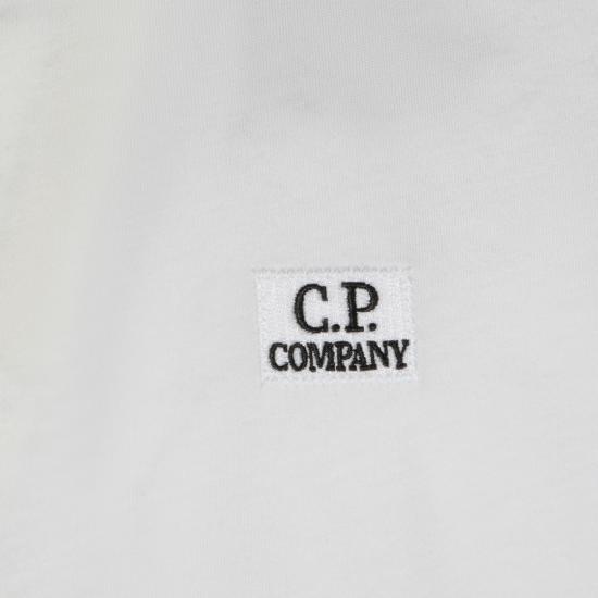 26SS 씨피 컴퍼니 30/1 저지 숏슬리브 로고 패치 티셔츠 RCCMTS726A 005100W103 GAUZE WHITE - C.P. COMPANY