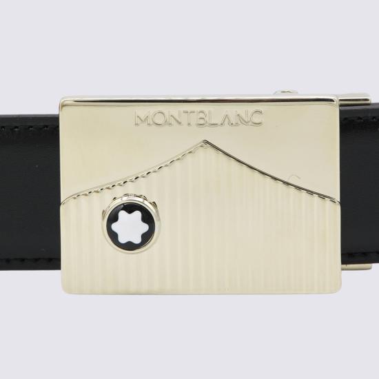 26SS 몽블랑 가죽 벨트 199095 BLACK Light Grey - MONTBLANC