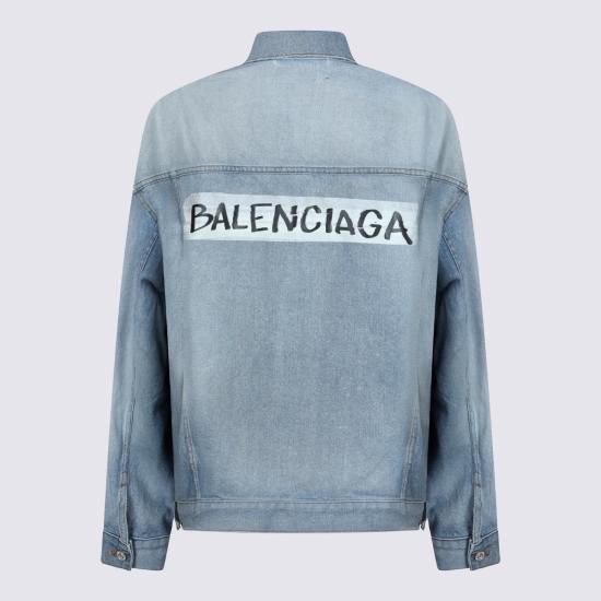 26SS 발렌시아가 레귤러 핏 데님 재킷 861410 TTWB14009 DIRTY LIGHT BLUE - BALENCIAGA
