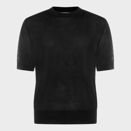 26SS 세븐 게이지 반팔 티셔츠 PUL0125 890219 Black