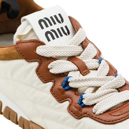 26FW 미우미우 스니커즈 5E417EF005 LYWF05KS AVORIO CARAMEL - MIU MIU