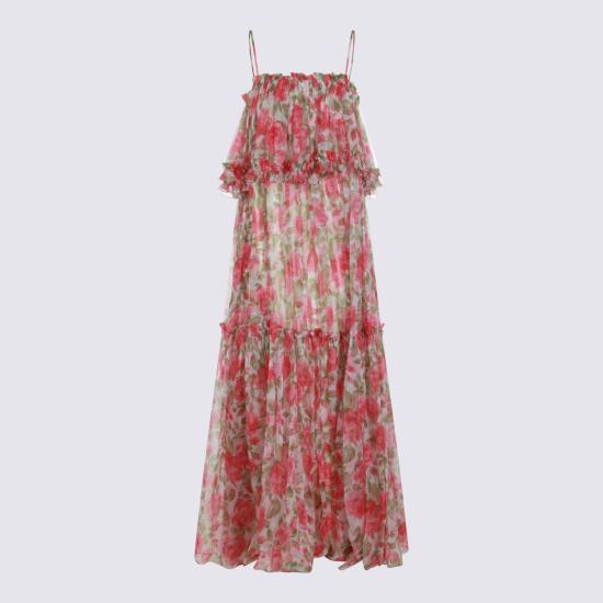 26SS 끌로에 롱 원피스 CH26UR124278 91Y WHITE PINK - CHLOE