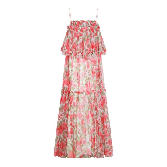 26SS 끌로에 롱 원피스 CH26UR124278 91Y WHITE PINK - CHLOE
