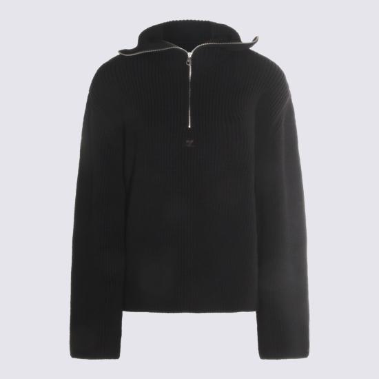 25FW 쿠레쥬 스웨터 325MPU243 TFI00369999 Black