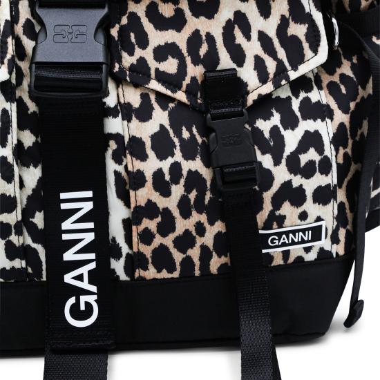 26SS 가니 레오파드 테크 백팩 A4757 943 LEOPARD - GANNI