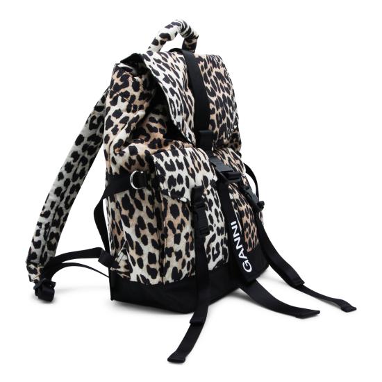 26SS 가니 레오파드 테크 백팩 A4757 943 LEOPARD - GANNI