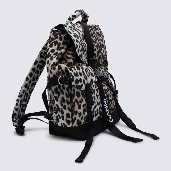 26SS 가니 레오파드 테크 백팩 A4757 943 LEOPARD - GANNI