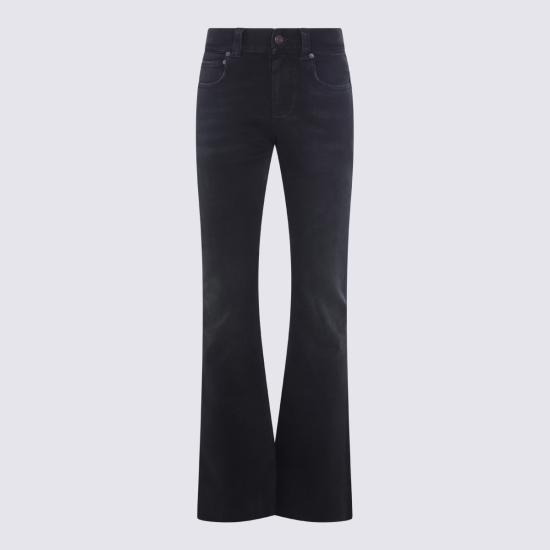 25FW 발렌시아가 슬림 핏 부츠컷 팬츠 838692 TSWC38582 Black