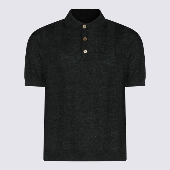 26SS 브루넬로 쿠치넬리 와이드 립 코튼 리넨니트 폴로셔츠 M2L707815 CGB23 - BRUNELLO CUCINELLI