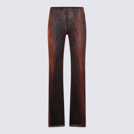 26SS 장 폴 고티에 스트레이트 팬츠 TR056 M012P6000 BROWN BLACK
