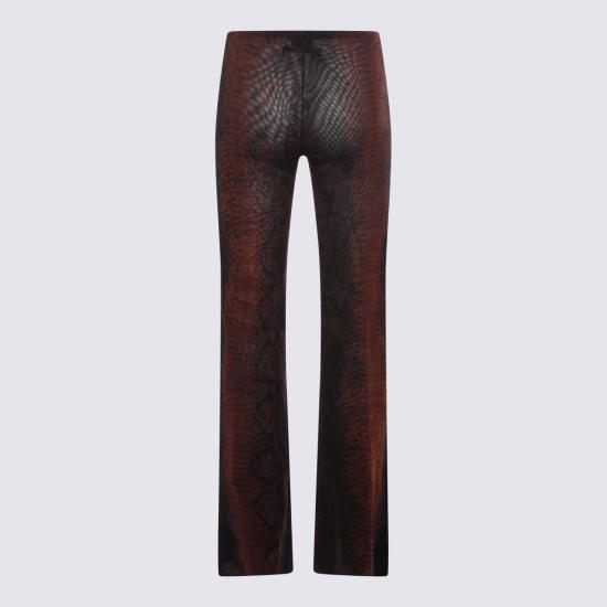 26SS 장 폴 고티에 스트레이트 팬츠 TR056 M012P6000 BROWN BLACK - JEAN PAUL GAULTIER