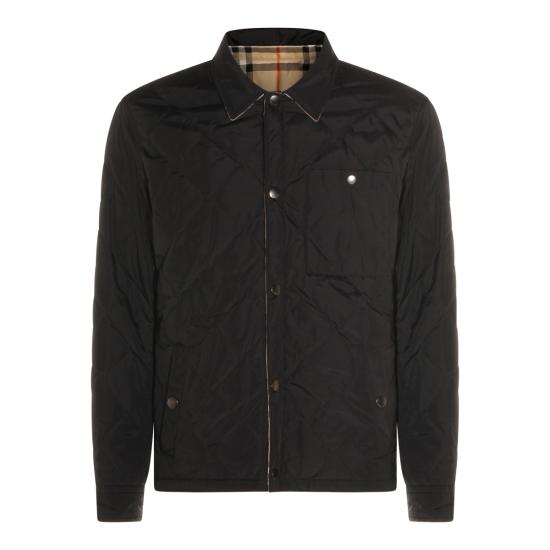 26SS 버버리 리버시블 퀼티드 나일론 오버셔츠 8115788 A1189 BLACK