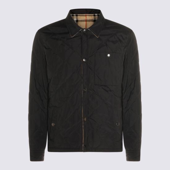 26SS 버버리 리버시블 퀼티드 나일론 오버셔츠 8115788 A1189 BLACK - BURBERRY