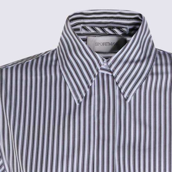 26SS 스포트막스 셔츠 2612191011600 80160003 Nero bianco - SPORTMAX