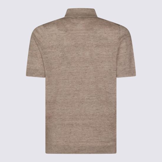 26SS 브루넬로 쿠치넬리 린넨 코튼 니트 폴로 셔츠 M2L00315 C7950 - BRUNELLO CUCINELLI