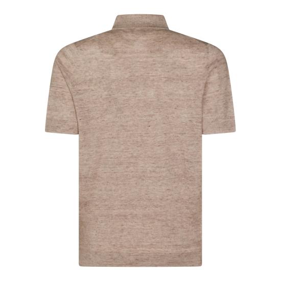 26SS 브루넬로 쿠치넬리 린넨 코튼 니트 폴로 셔츠 M2L00315 C7950 - BRUNELLO CUCINELLI