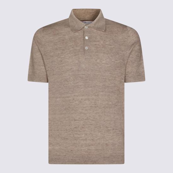 26SS 브루넬로 쿠치넬리 린넨 코튼 니트 폴로 셔츠 M2L00315 C7950 - BRUNELLO CUCINELLI