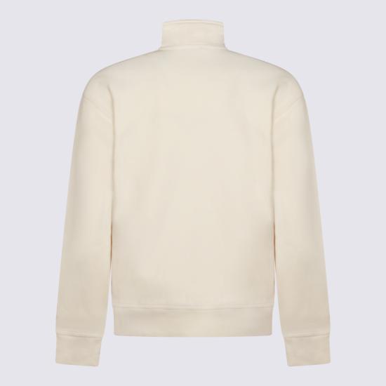 26SS 칼하트 WIP 하프 집 아메리칸 스크립트 스웨트셔츠 I027014 05XX NATURAL - CARHARTT WIP