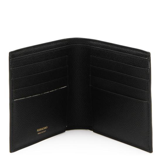 26FW 살바토레 페라가모 간치니 반지갑 775650 661457001 BLACK - SALVATORE FERRAGAMO