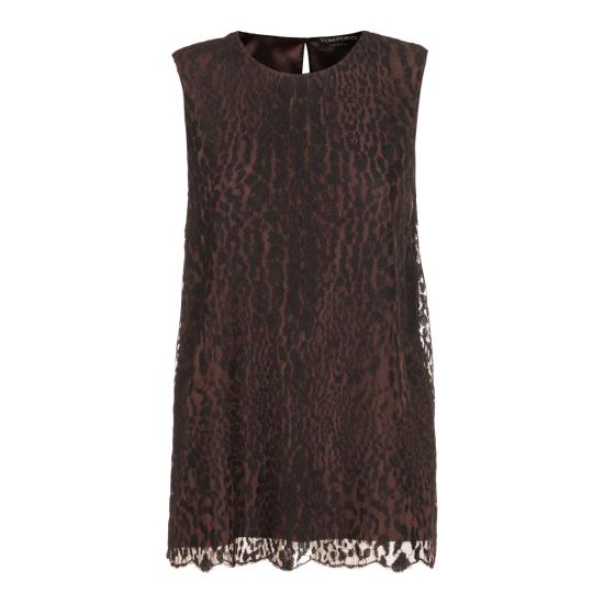 25FW 톰포드 민소매 티셔츠 TS2117 FAX1546XBLCH BLACK CHOCOLATE