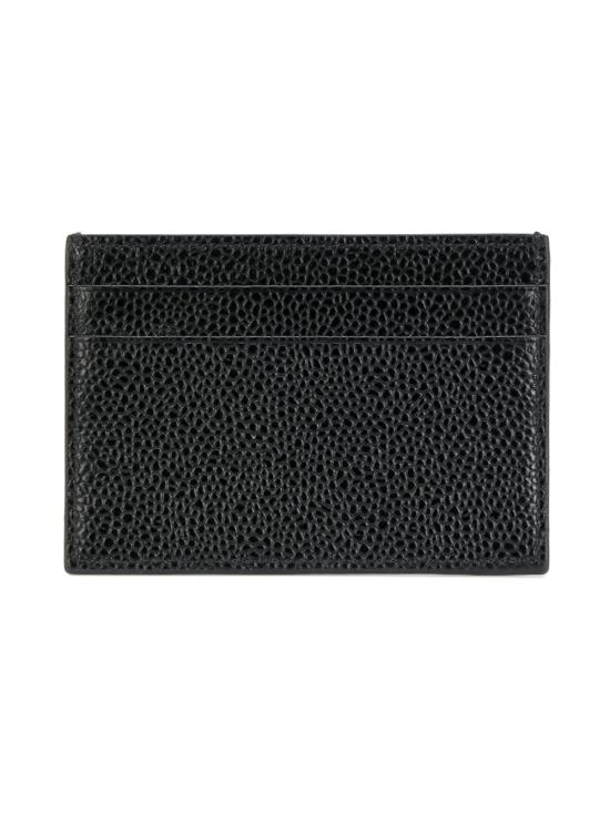 26SS 톰브라운 페블 그레인 레더 스트라이프 노트 카드 홀더 FAW035A 00198001 BLACK - THOM BROWNE