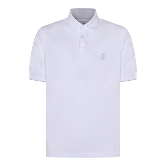 26SS 브루넬로 쿠치넬리 피케 폴로 셔츠 ME8548788 CK640 WHITE