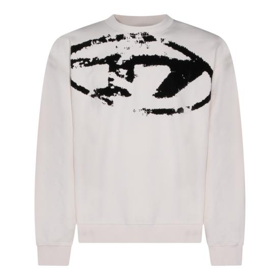 26SS 디젤 S 박스트 N5 스웨트셔츠 A13051 0DMBU141A WHITE