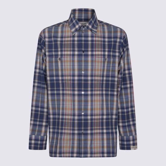 26SS 골든구스 긴팔 셔츠 GMP02639 P00234155724 NEW WHEAT INDIGO BLUE OLD RED