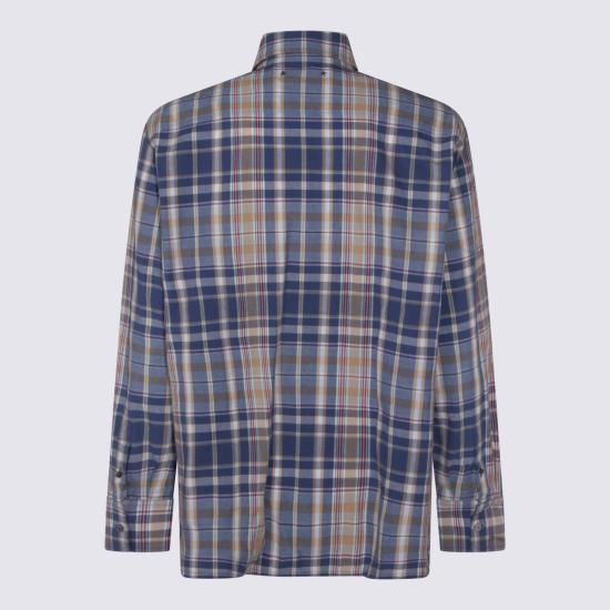26SS 골든구스 긴팔 셔츠 GMP02639 P00234155724 NEW WHEAT INDIGO BLUE OLD RED - GOLDEN GOOSE