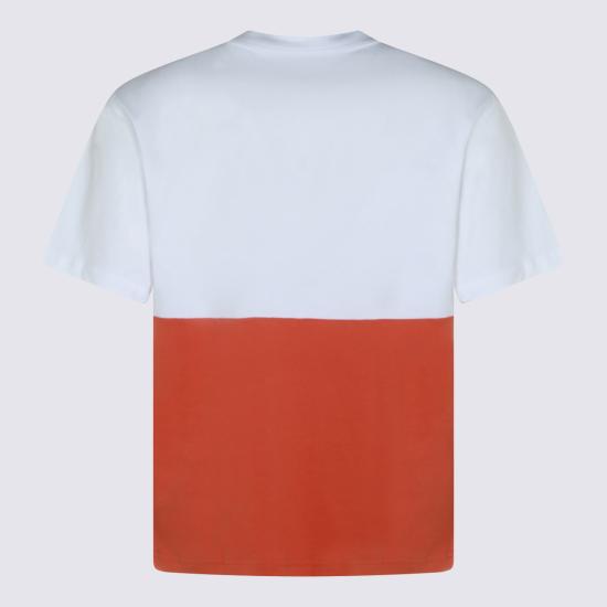 26SS 까웨 반팔 티셔츠 K71355W C0J ORANGE BROWNISH WHITE - K-WAY