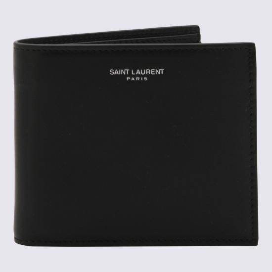 26SS 생로랑 로고 이스트/웨스트 반지갑 396307 0U90N1000 Black