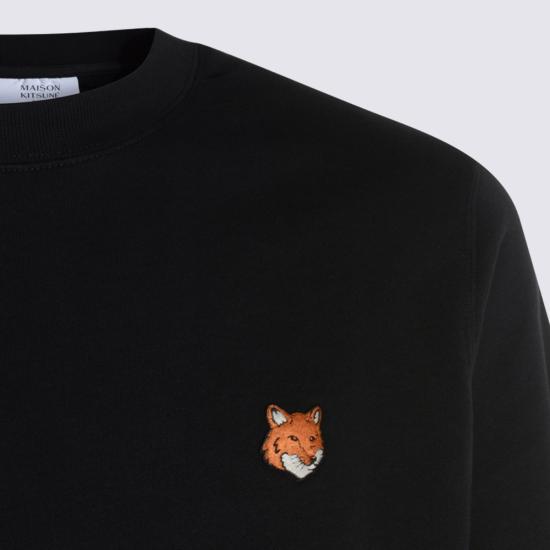 26SS 메종키츠네 폭스 헤드 레귤러 폴로 티셔츠 PM00303 KM0340P199 Black - MAISON KITSUNE