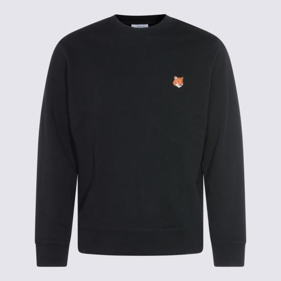 26SS 메종키츠네 폭스 헤드 레귤러 폴로 티셔츠 PM00303 KM0340P199 Black