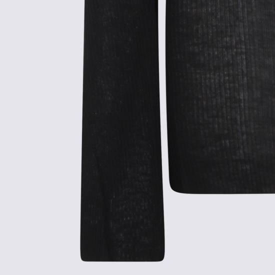 26SS 릭 오웬스 스웨터 RU01F2250 RC09 BLACK - RICK OWENS