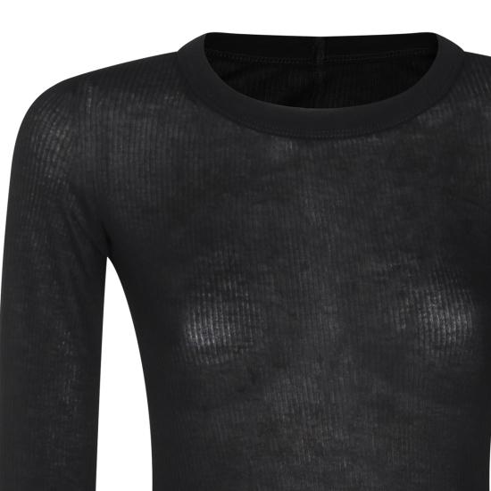 26SS 릭 오웬스 스웨터 RU01F2250 RC09 BLACK - RICK OWENS