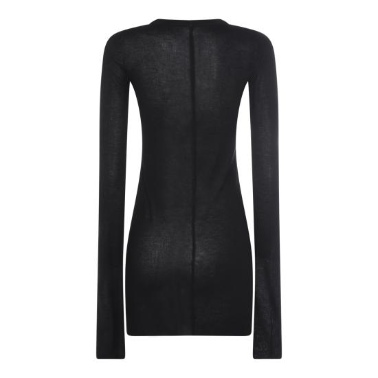 26SS 릭 오웬스 스웨터 RU01F2250 RC09 BLACK - RICK OWENS