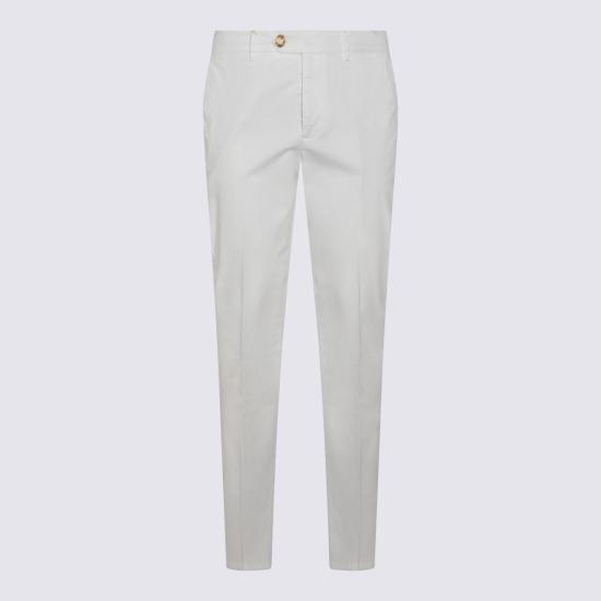26SS 브루넬로 쿠치넬리 코튼 스트래치 미드 라이즈 슬림 핏 치노 M289LI1770 C2200 White
