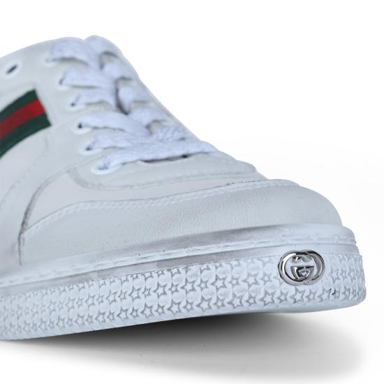 26SS 구찌 스트레치 로우탑 스니커즈 865056 AAGFF9099 BIANCO - GUCCI