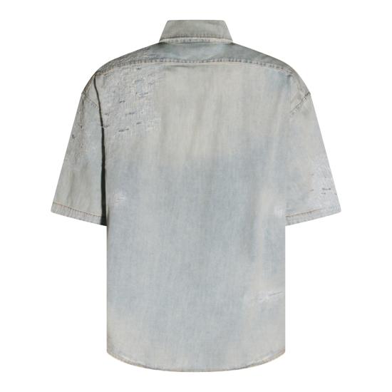 26SS 아크네 스튜디오 멘디드 데님 셔츠 BB0679 228 - ACNE STUDIOS