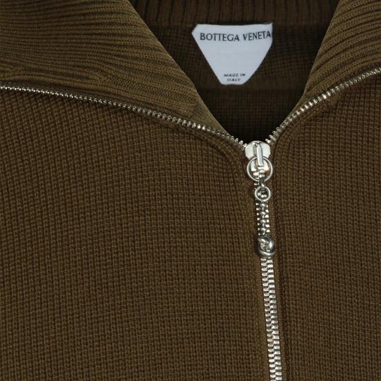 26SS 보테가베네타 울 코튼 집업 가디건 862729 V68M02637 DARK MOSS - BOTTEGA VENETA