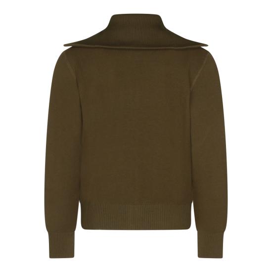 26SS 보테가베네타 울 코튼 집업 가디건 862729 V68M02637 DARK MOSS - BOTTEGA VENETA