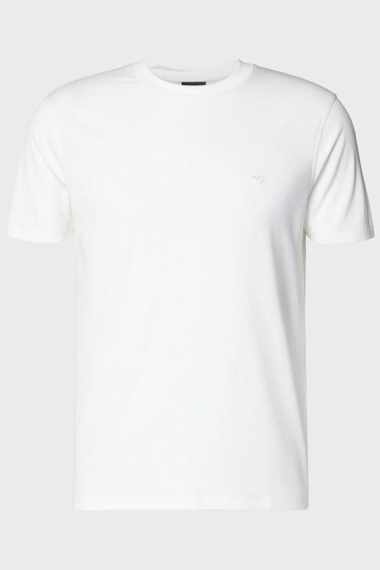 26SS 엠포리오 아르마니 반팔 티셔츠 EM004586 AF13721 U0003 Off white