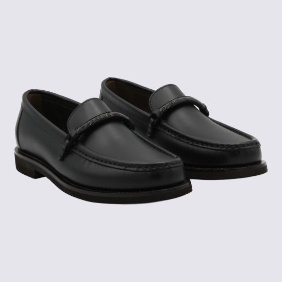 26FW 브루넬로 쿠치넬리 로퍼 MZMGG3314P C101 BLACK - BRUNELLO CUCINELLI